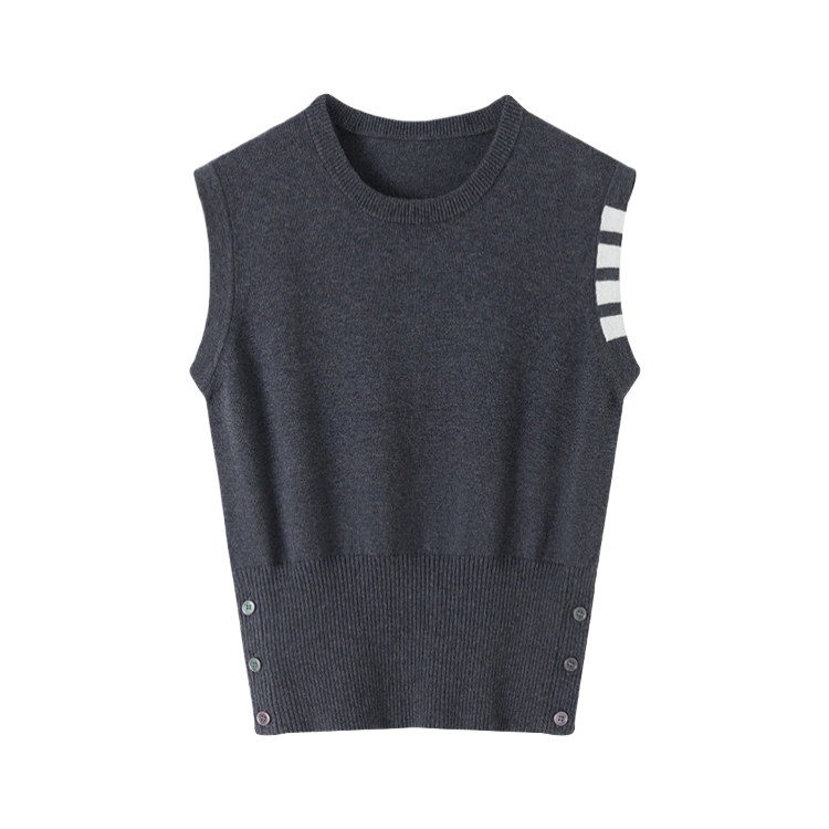 Four-Bar Knit Sweater Vest | Thom Browne