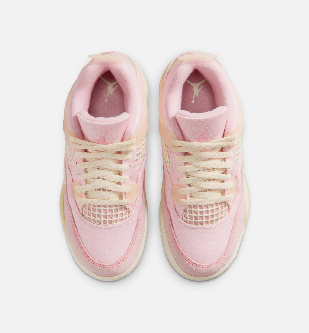 Air Jordan 4 Retro Pink Pearl & Iced Carmine Preschool Shoes