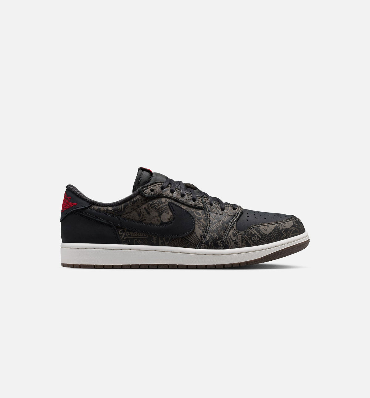 Air Jordan 1 Retro Low OG Laser Men's Shoes - Black / Varsity Red