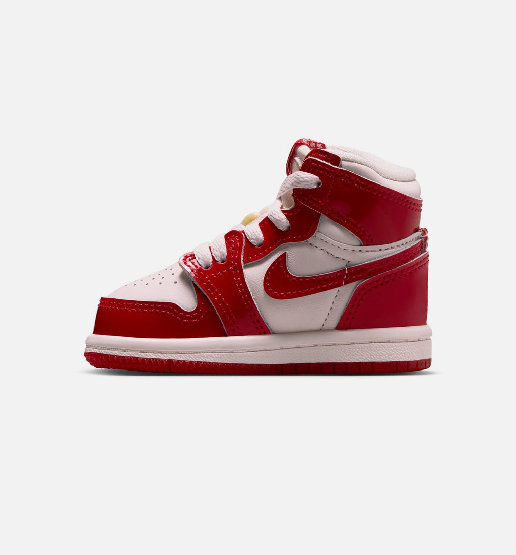 Air Jordan 1 Retro High OG Nails And Grails Infant/Toddler Sneakers | University Red/Metallic Silver