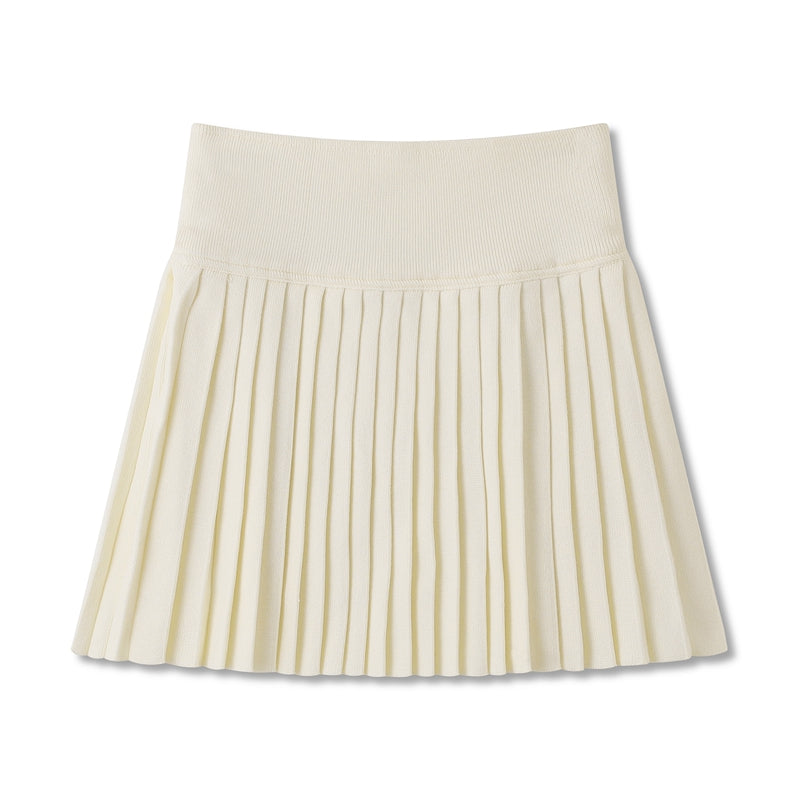 Women's Dog-Motif Knitted Pleated Skirt | Thom Browne