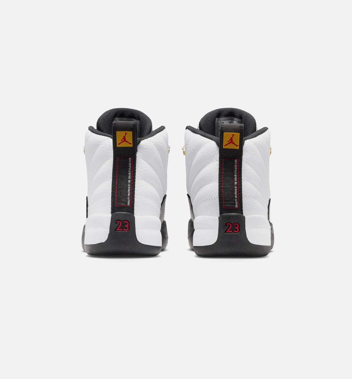 Air Jordan 12 Retro Taxi Preschool Sneakers - White / Black / Taxi