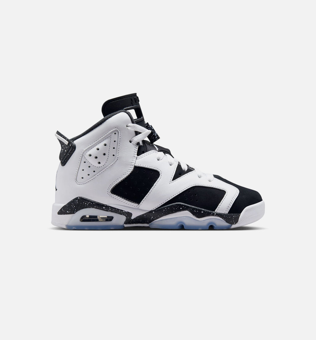 Air Jordan 6 Retro Black & White Grade School Shoes