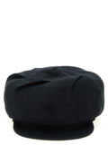 Yohji Yamamoto Black Linen Flat Cap