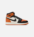Air Jordan 1 Retro High OG Shattered Backboard | Grade School Lifestyle Shoe | Black/Sail/Starfish