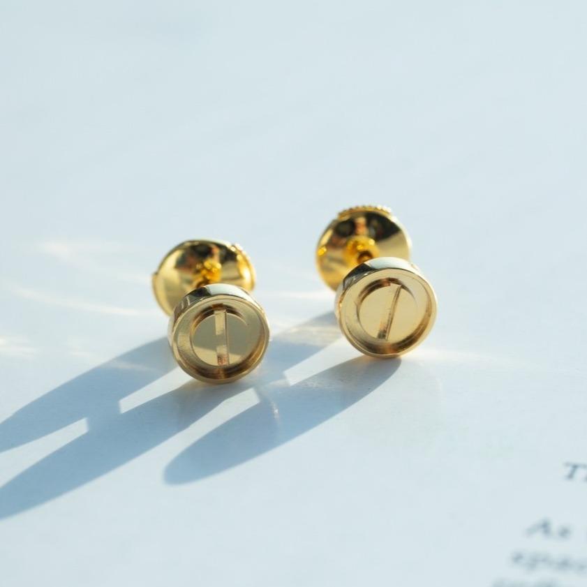 CARTIER LOVE EARRINGS GOLD 7.2MM
