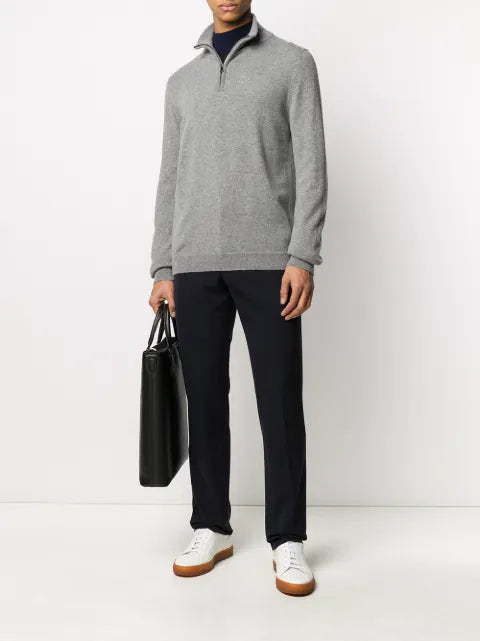 Pringle of Scotland zipped neck fine knit jumper