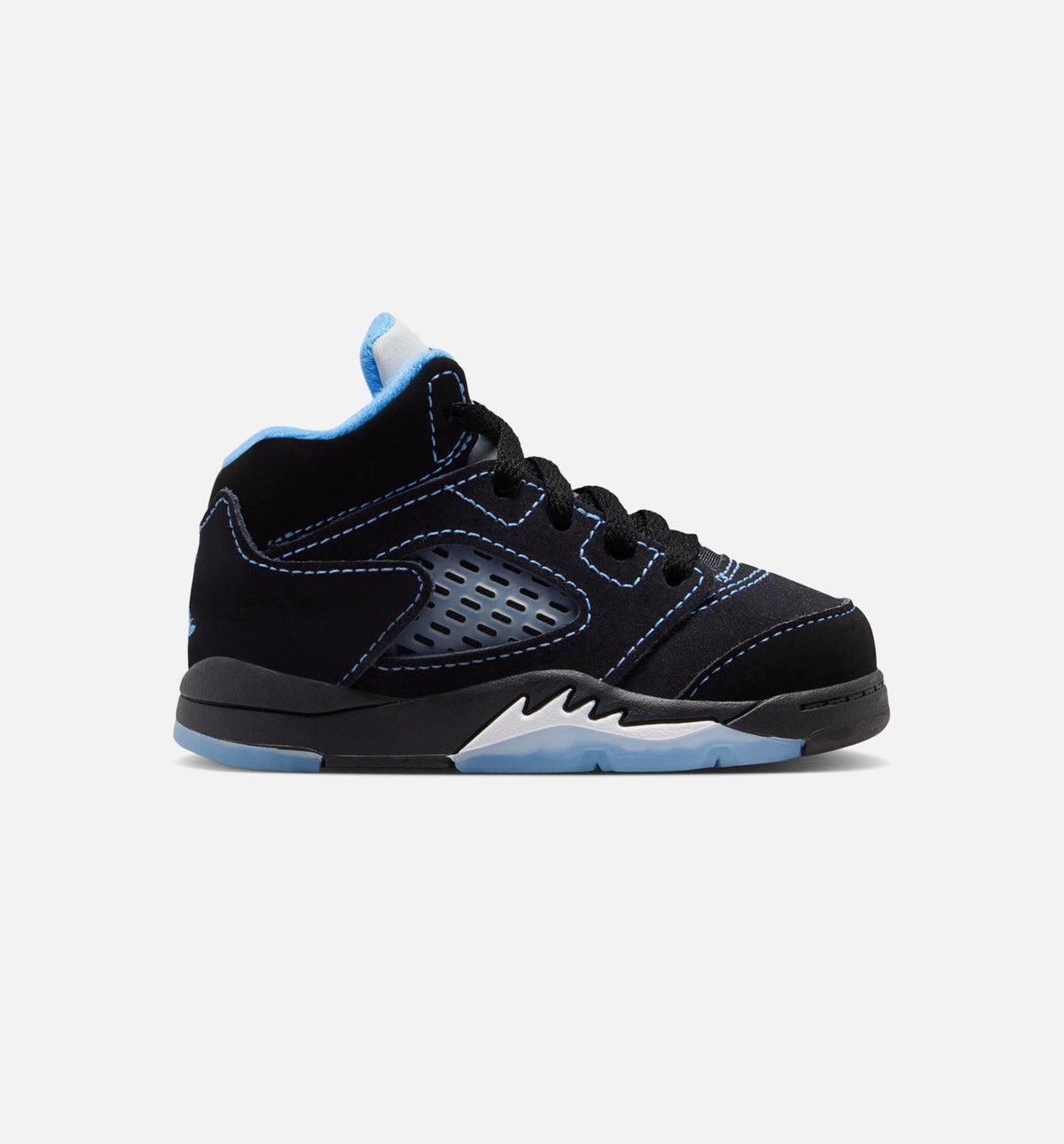 Air Jordan 5 Retro Black Carolina Infant & Toddler Lifestyle Shoes - Black/University Blue/White
