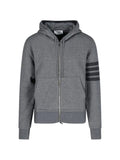 Thom Browne classic Loopback 4-Bar zip-up hoodie