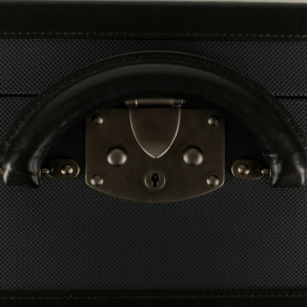 Blue Canvas 'Marco Polo' Hard Suitcase Luggage