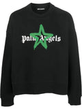 Palm Angels logo-print crew-neck sweatshirt