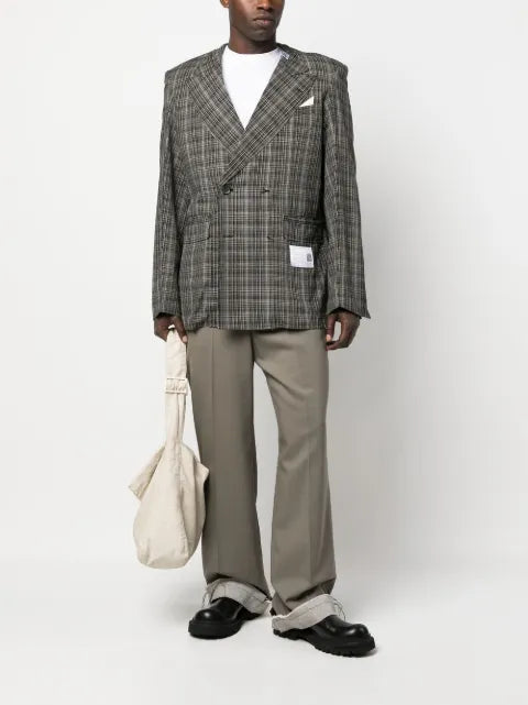Maison MIHARA YASUHIRO checked-pattern blazer