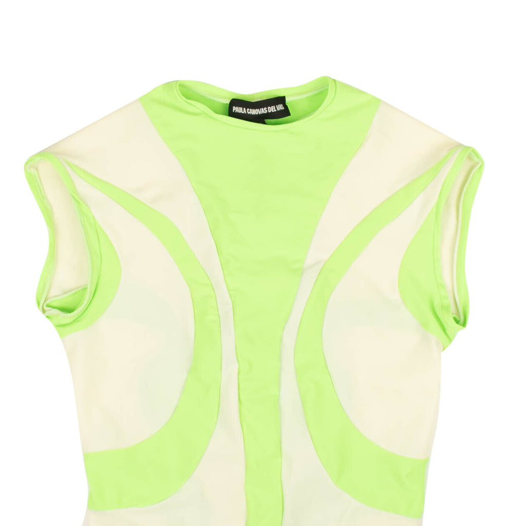 Paula Canovas Del Vas Lycra Sleeveless Top - Green