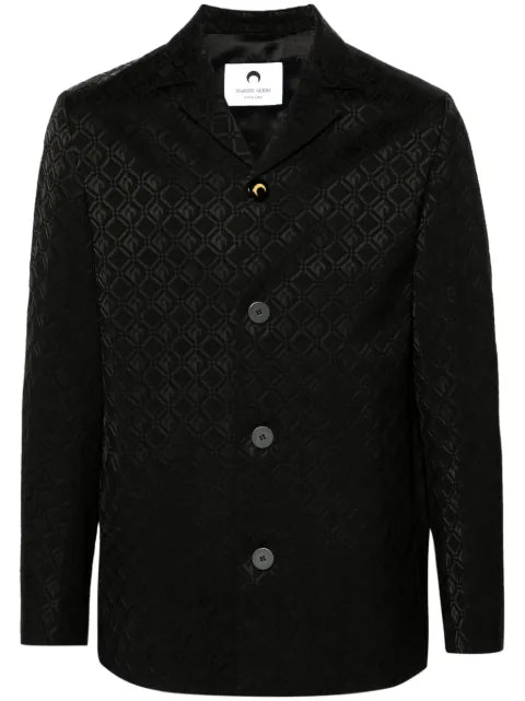 Marine Serre Moon Diamant-jacquard blazer