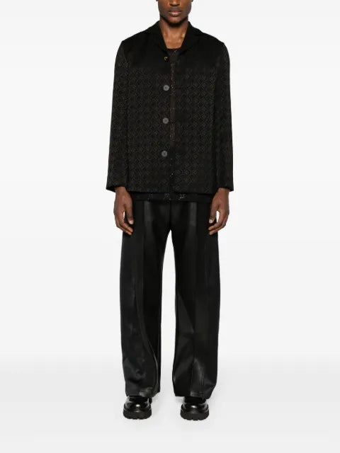 Marine Serre Moon Diamant-jacquard blazer