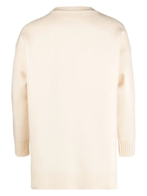 Jil Sander logo-print wool jumper