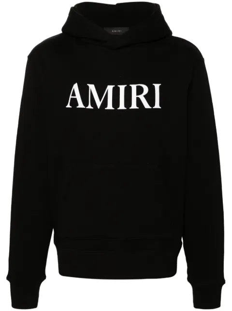 AMIRI Logo-lettering cotton hoodie