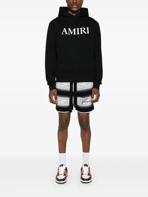 AMIRI Logo-lettering cotton hoodie