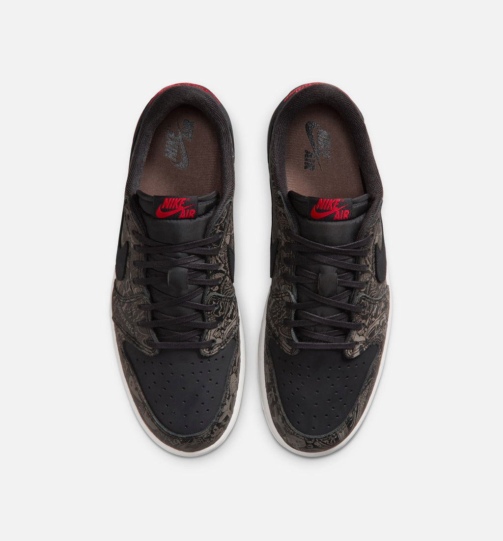 Air Jordan 1 Retro Low OG Laser Men's Shoes - Black / Varsity Red
