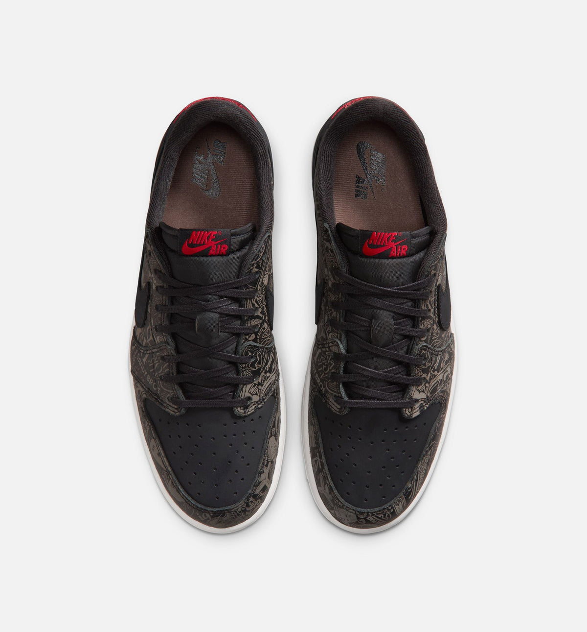 Air Jordan 1 Retro Low OG Laser Men's Shoes - Black / Varsity Red