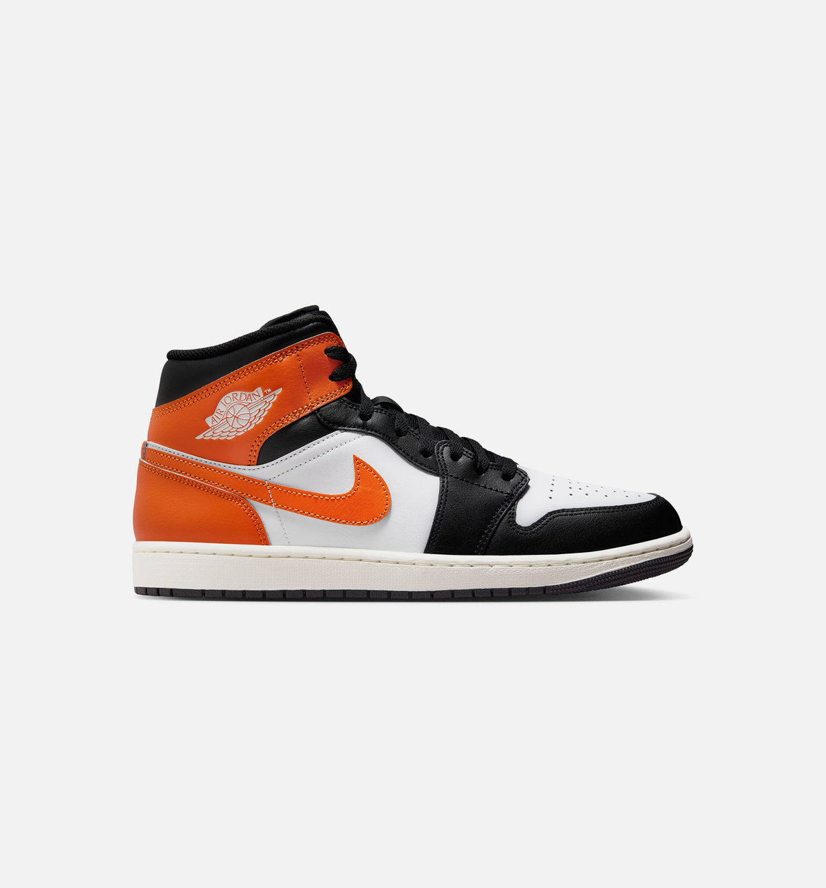 Air Jordan 1 Mid Men's Shoes - Starfish / White / Sail / Black
