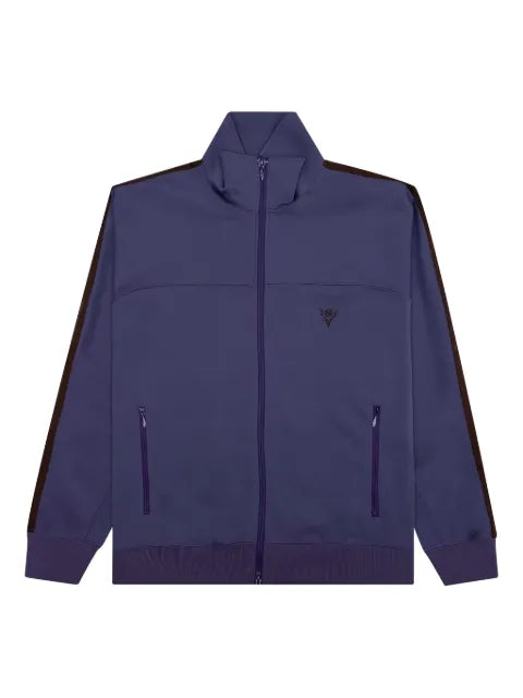 SOUTH2 WEST8 embroidered-logo track jacket