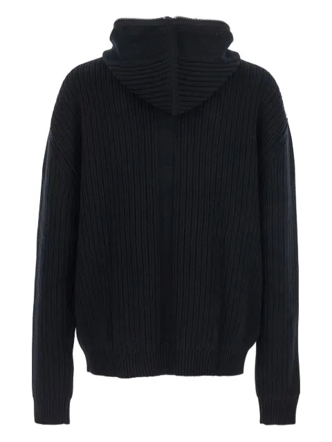 Rick Owens ribbed zip-front hoodie
