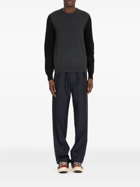 Maison Margiela two-tone wool crewneck T-shirt