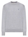 AMI Paris de Coeur monogram embroidered-logo ribbed-hem sweater