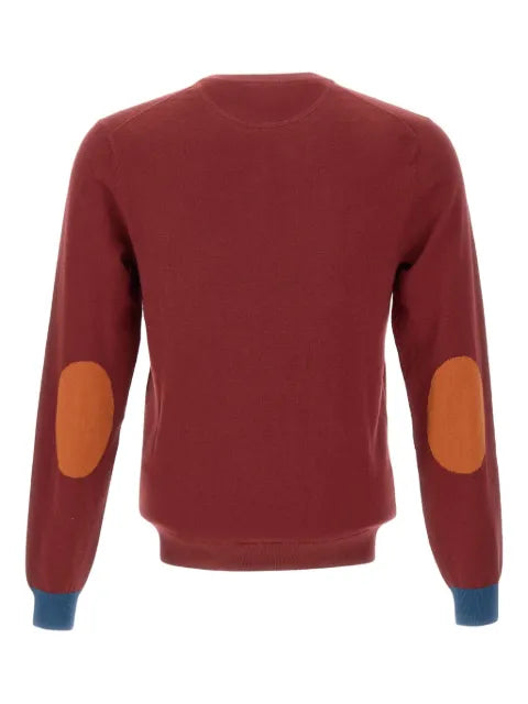 Sun68 elbow-patch ribbed-cuff sweater