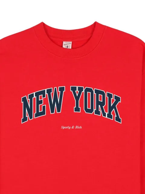 Sporty & Rich cotton long-sleeve sweatshirt