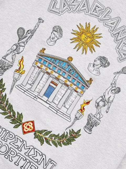 Casablanca Le Temple du Sport embroidered sweatshirt