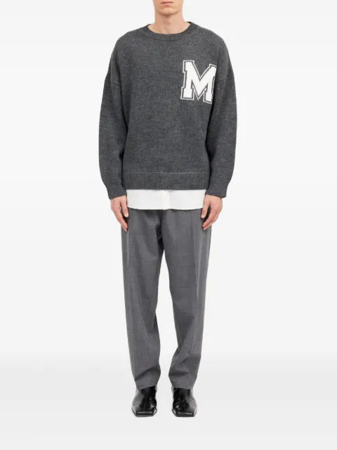 MM6 Maison Margiela two-in-one varsity knit sweater