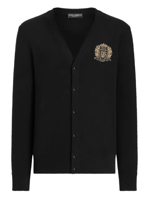 Dolce & Gabbana logo-appliqué buttoned cardigan