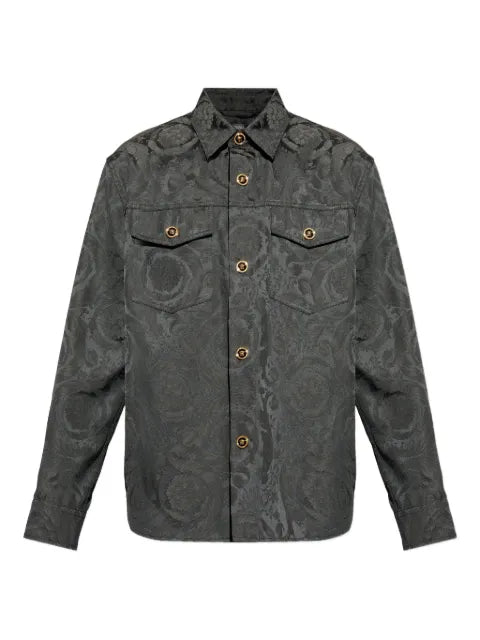 Versace jacquard cotton overshirt