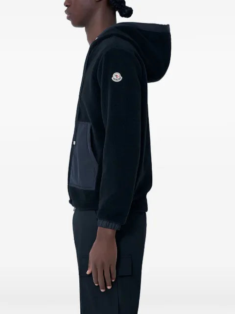 Moncler zip-up logo-detail hoodie