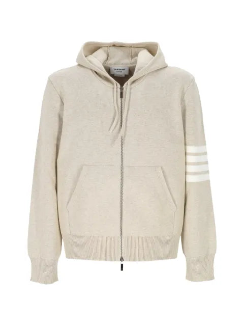 Thom Browne hooded stripe cotton sweater