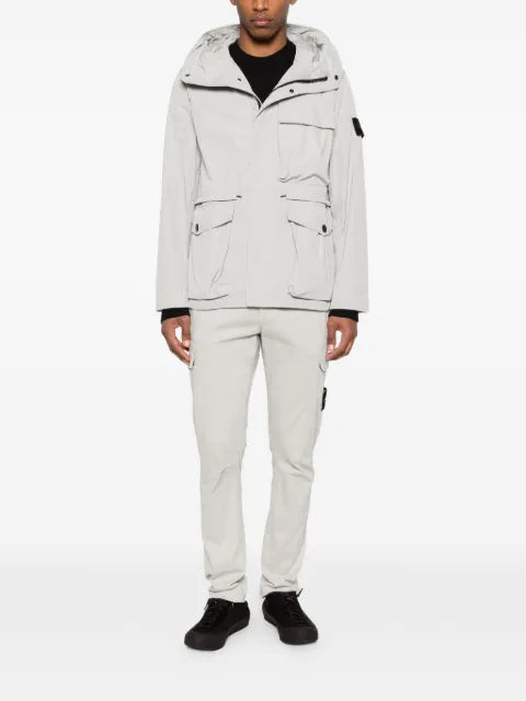 Stone Island 5100020 light raw hand organic cotton loose-fit crewneck jumper with raglan sleeves