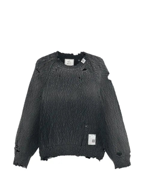 Maison MIHARA YASUHIRO sweater with a distressed finish