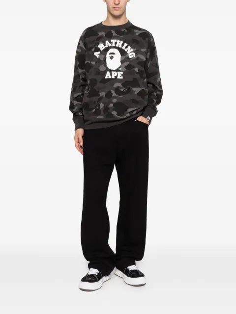 BAPE BLACK by *A BATHING APE® camouflage-pattern logo-print sweatshirt