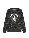 BAPE BLACK by *A BATHING APE® camouflage-pattern logo-print sweatshirt