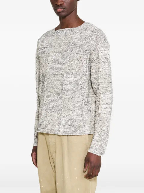 Auralee structured boat-neck sweater