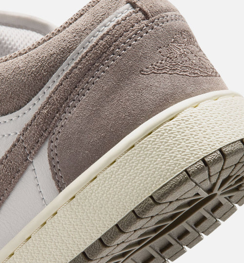 Air Jordan 1 Low Grade School Shoes - Olive Grey / Enigma Stone / Summit White