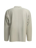 Danton logo-patch button-down jacket