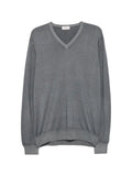 Gran Sasso elbow-patch V-neck wool sweater