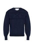 Alexander McQueen skull-intarsia wool sweater