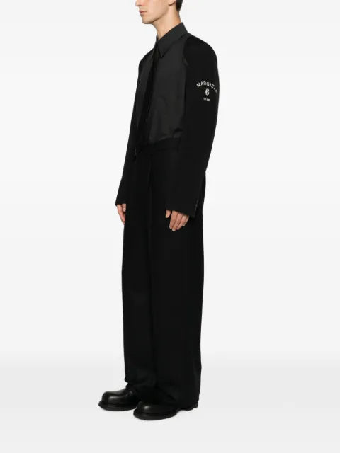 MM6 Maison Margiela logo-print overshirt