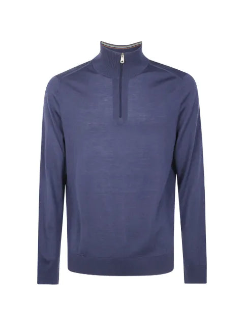 Paul Smith merino quarter-zip sweater