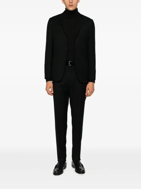 Zegna single-breasted notch-lapel blazer
