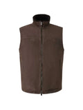 Canali shearling-lined suede gilet